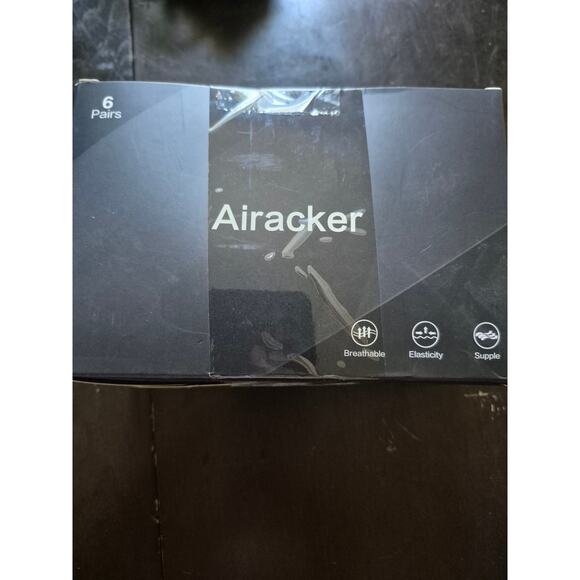 Airacker Athletic Socks Calf Performance Cushioned Breathable Crew 6 Pairs S6 - Picture 8 of 8